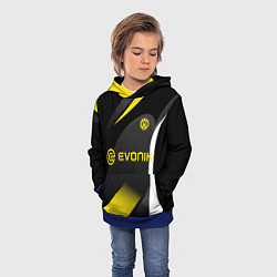 Толстовка-худи детская BORUSSIA DORTMUND, цвет: 3D-синий — фото 2