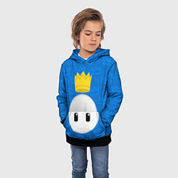 Толстовка-худи детская Fall guys, цвет: 3D-черный — фото 2