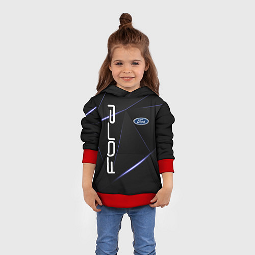 Детская толстовка FORD / 3D-Красный – фото 4