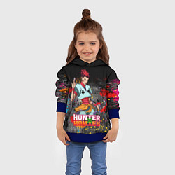 Толстовка-худи детская Хисока Hunter x Hunter, цвет: 3D-синий — фото 2
