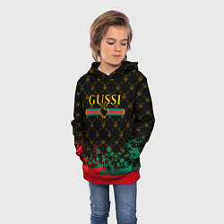 Толстовка-худи детская GUSSI ГУСИ, цвет: 3D-красный — фото 2