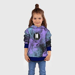 Толстовка-худи детская BTS, цвет: 3D-синий — фото 2