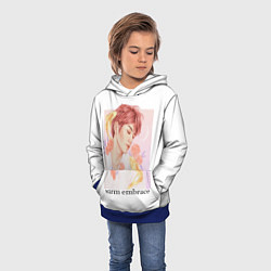 Толстовка-худи детская Nct taeyong, цвет: 3D-синий — фото 2
