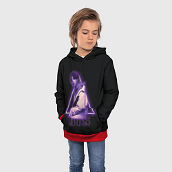 Толстовка-худи детская BTS, цвет: 3D-красный — фото 2