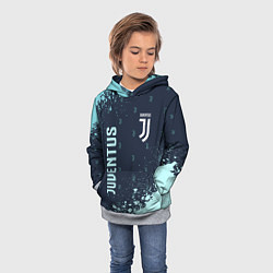 Толстовка-худи детская JUVENTUS ЮВЕНТУС, цвет: 3D-меланж — фото 2