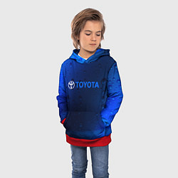 Толстовка-худи детская TOYOTA ТОЙОТА, цвет: 3D-красный — фото 2