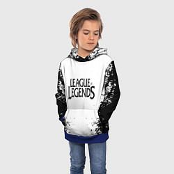 Толстовка-худи детская League of legends, цвет: 3D-синий — фото 2