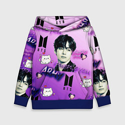 Толстовка-худи детская I purple you, цвет: 3D-синий