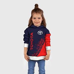 Толстовка-худи детская TOYOTA ТОЙОТА, цвет: 3D-белый — фото 2
