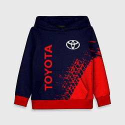 Толстовка-худи детская TOYOTA ТОЙОТА, цвет: 3D-красный