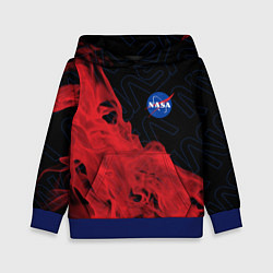 Толстовка-худи детская NASA НАСА, цвет: 3D-синий