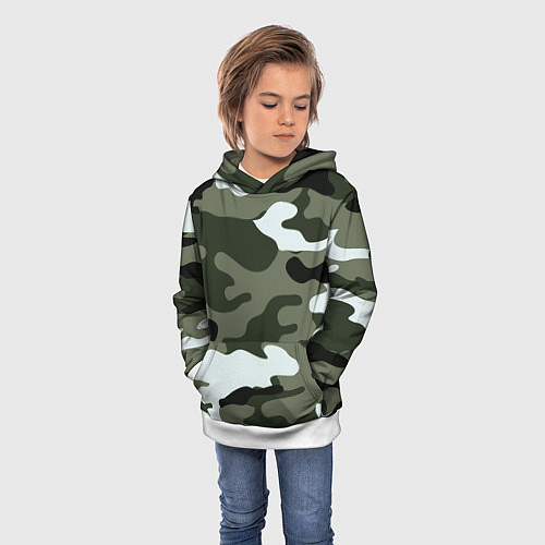 Детская толстовка Camouflage 2 / 3D-Белый – фото 3