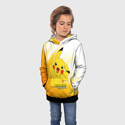 Толстовка-худи детская Pikachu Pika Pika, цвет: 3D-черный — фото 2