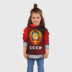 Толстовка-худи детская СССР USSR, цвет: 3D-меланж — фото 2