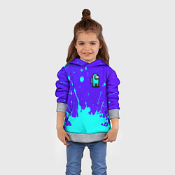 Толстовка-худи детская AMONG US АМОНГ АС, цвет: 3D-меланж — фото 2