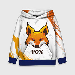 Толстовка-худи детская FOX, цвет: 3D-синий