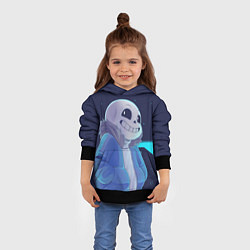 Толстовка-худи детская UNDERTALE, цвет: 3D-черный — фото 2