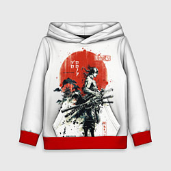 Толстовка-худи детская ONE PIECE ZOHO SAMURAI, цвет: 3D-красный