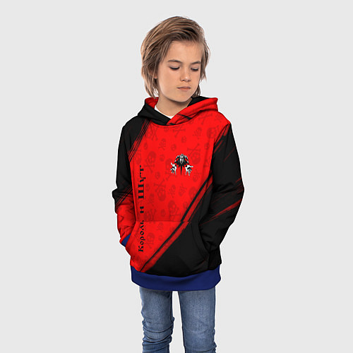 Детская толстовка КОРОЛЬ И ШУТ / 3D-Синий – фото 3