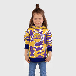 Толстовка-худи детская LA LAKERS ЛЕЙКЕРС, цвет: 3D-синий — фото 2