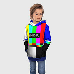 Толстовка-худи детская NO SIGNAL, цвет: 3D-синий — фото 2