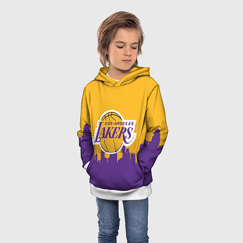 Детская толстовка LOS ANGELES LAKERS / 3D-Белый – фото 3