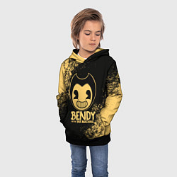 Толстовка-худи детская Bendy And The Ink Machine, цвет: 3D-черный — фото 2