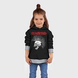 Толстовка-худи детская The Exploited, цвет: 3D-меланж — фото 2