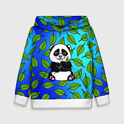 Толстовка-худи детская Панда, цвет: 3D-белый