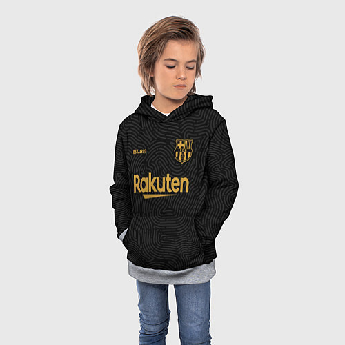 Детская толстовка BARCELONA 2021 - ГОСТЕВАЯ / 3D-Меланж – фото 3
