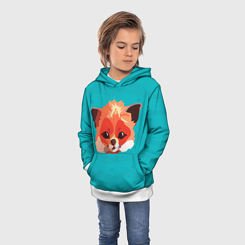 Детская толстовка Лисичка / 3D-Белый – фото 3