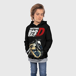 Толстовка-худи детская Initial D Z, цвет: 3D-меланж — фото 2