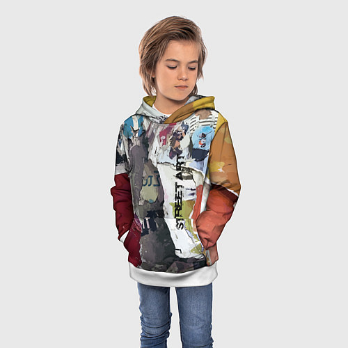 Детская толстовка Street art / 3D-Белый – фото 3