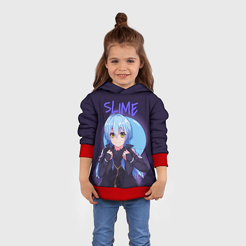 Детская толстовка Slime / 3D-Красный – фото 4