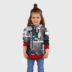 Толстовка-худи детская Minecraft, цвет: 3D-красный — фото 2