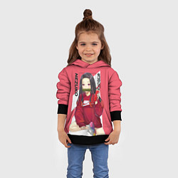 Толстовка-худи детская Nezuko, цвет: 3D-черный — фото 2