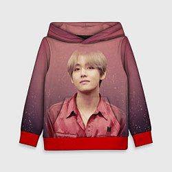 Толстовка-худи детская BTS, цвет: 3D-красный