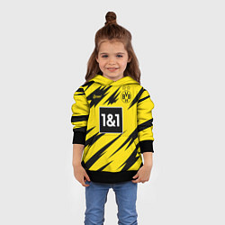 Толстовка-худи детская BORUSSIA домашняя сезон 2021, цвет: 3D-черный — фото 2