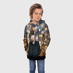 Толстовка-худи детская MIN YOONGI, цвет: 3D-черный — фото 2