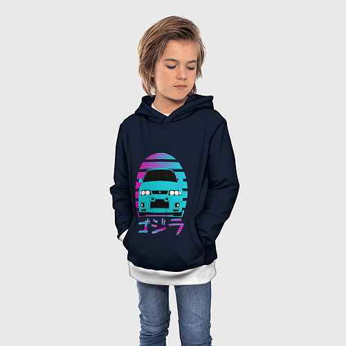 Детская толстовка Skyline R33 / 3D-Белый – фото 3