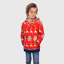 Толстовка-худи детская New Year, цвет: 3D-синий — фото 2