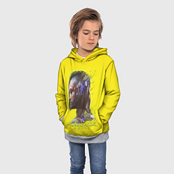 Толстовка-худи детская Киберпанк 2077, цвет: 3D-меланж — фото 2