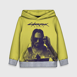 Толстовка-худи детская Cyberpunk 2077, цвет: 3D-меланж
