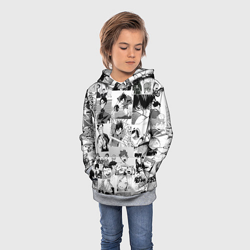 Детская толстовка Haikyu / 3D-Меланж – фото 3