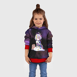 Толстовка-худи детская Genshin Impact, цвет: 3D-красный — фото 2