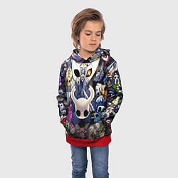 Толстовка-худи детская HOLLOW KNIGHT, цвет: 3D-красный — фото 2