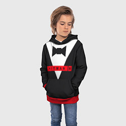 Толстовка-худи детская Hitman III, цвет: 3D-красный — фото 2