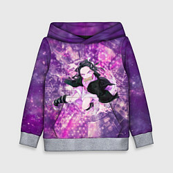 Толстовка-худи детская Незуко, Камадо, цвет: 3D-меланж