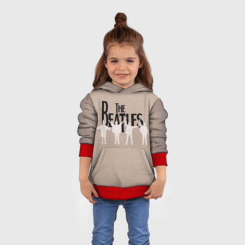 Детская толстовка The Beatles / 3D-Красный – фото 4