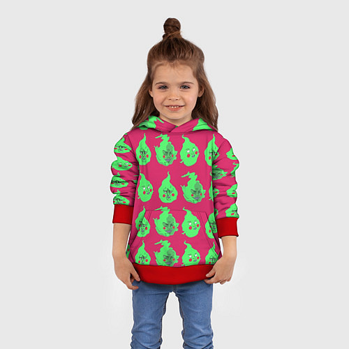 Детская толстовка Моб Психо 100 / 3D-Красный – фото 4